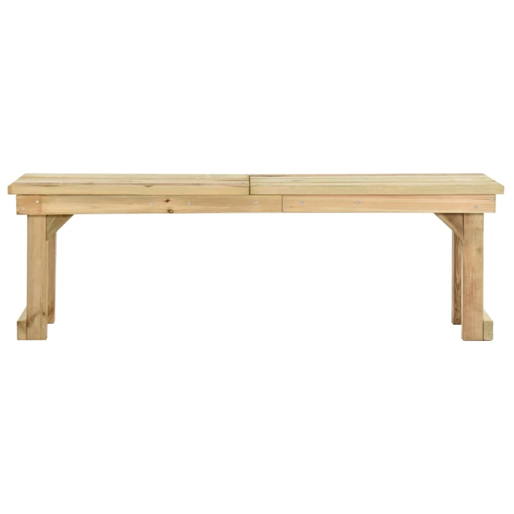 Panca da giardino mobili da esterno terrazza 140 x 38 x 45 cm legno di pino impregnato 02_0011241
