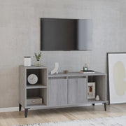 Mobile TV-Credenza TV-Console TV Grigio Sonoma 100x35x55 cm in Legno Multistrato 232779