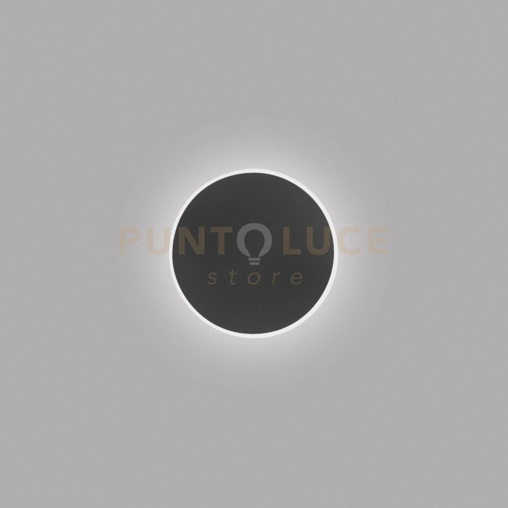FORTUNA A/P -APPLIQUE A PARETE NERO 20W 1320LM 3000K DIMMERABILE D.30CM