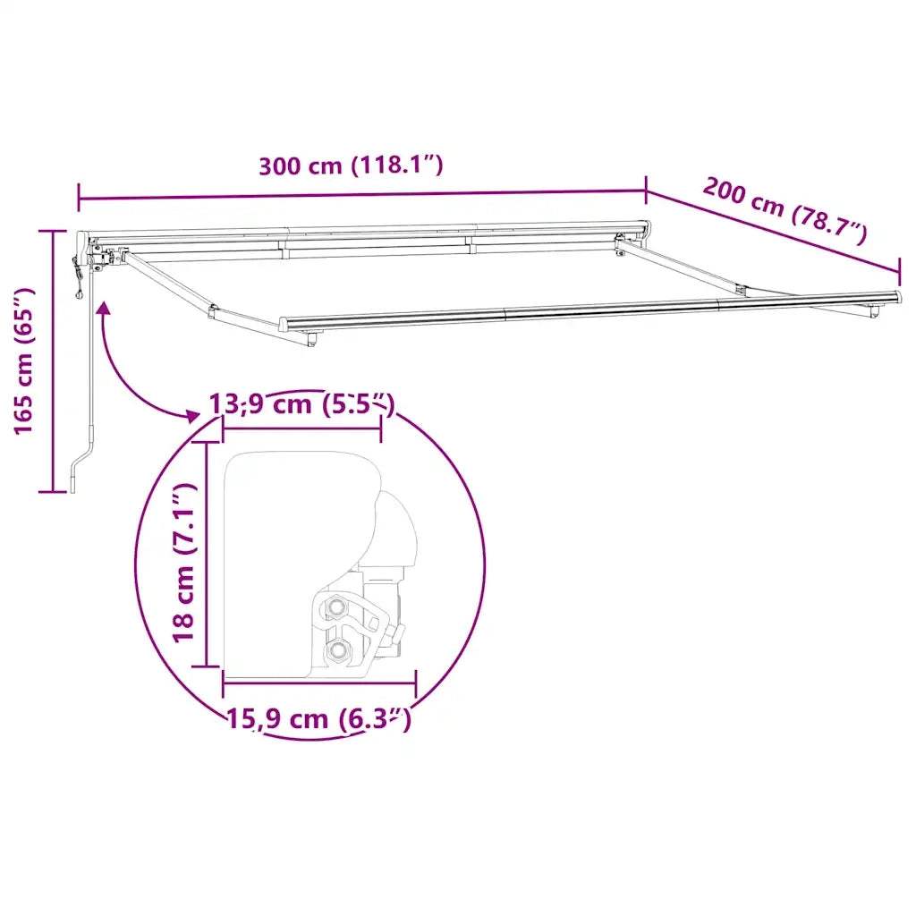 Struttura della tenda Regolabile Bianco 3 x 2 m Acciaio 42002532