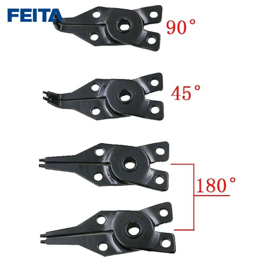 Trade Shop - Pinza Seeger Per Fermi Apri Anelli Elastici Interni Esterni Kit Set 4 Teste -