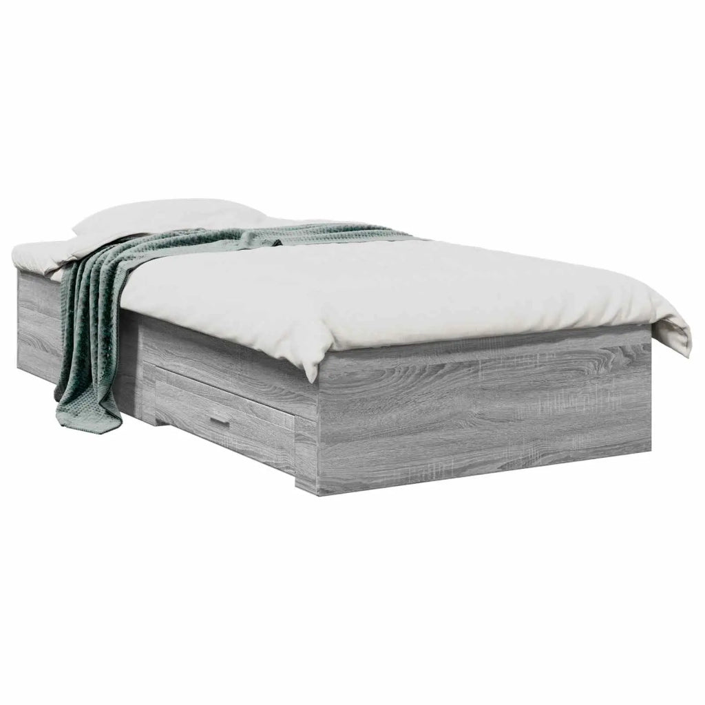 Telaio del letto con storage Sonoma grigio 80 x 200 cm 3429529
