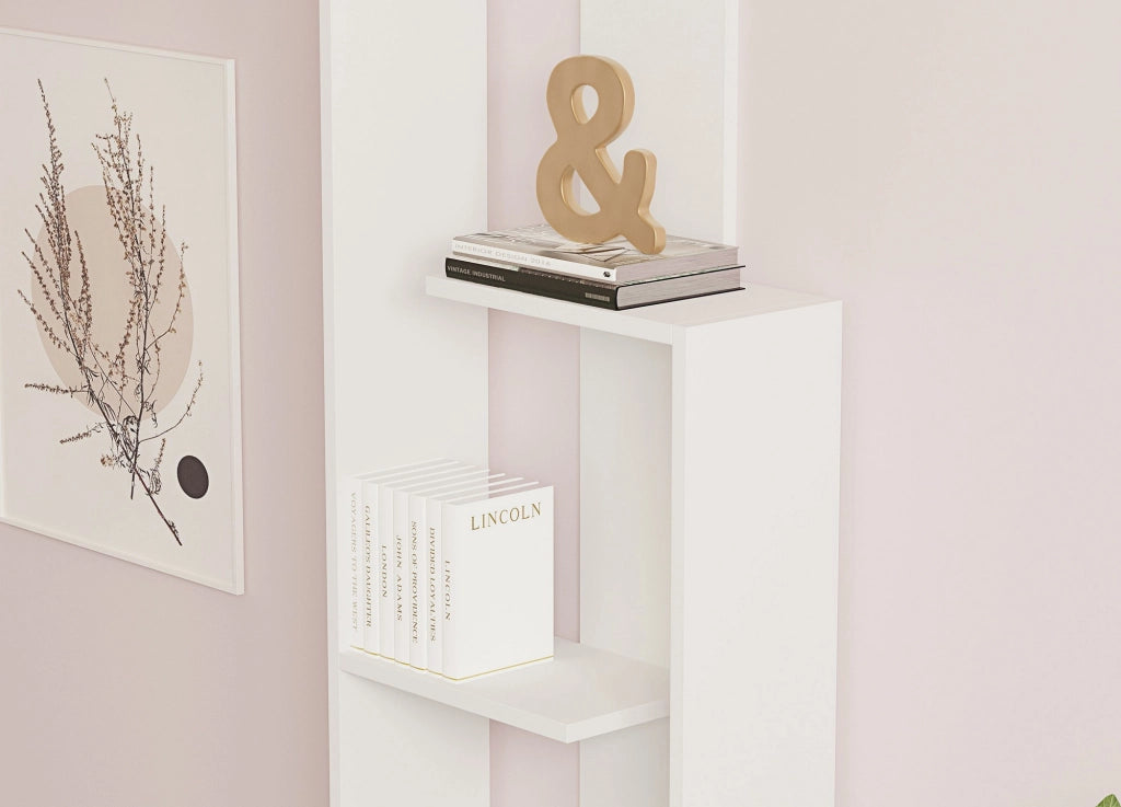 Libreria in legno "Wand" - 50 x 19 x 160 cm - Bianco