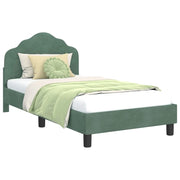 Struttura letto Bambini | Letto Infantile | Lettino con testata Verde Mare 80 x 160 cm