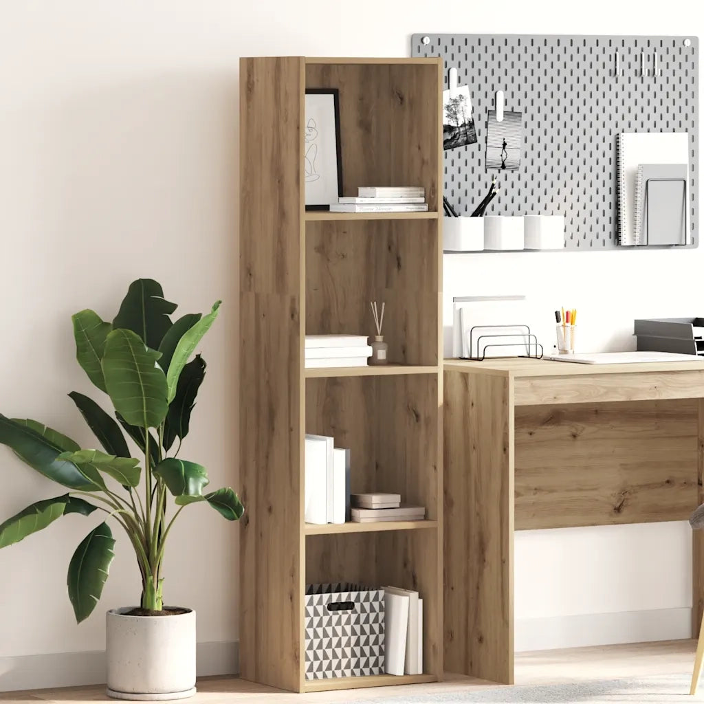 Libreria Rovere Artigianale 40x30x152 cm in Legno Multistrato 857884