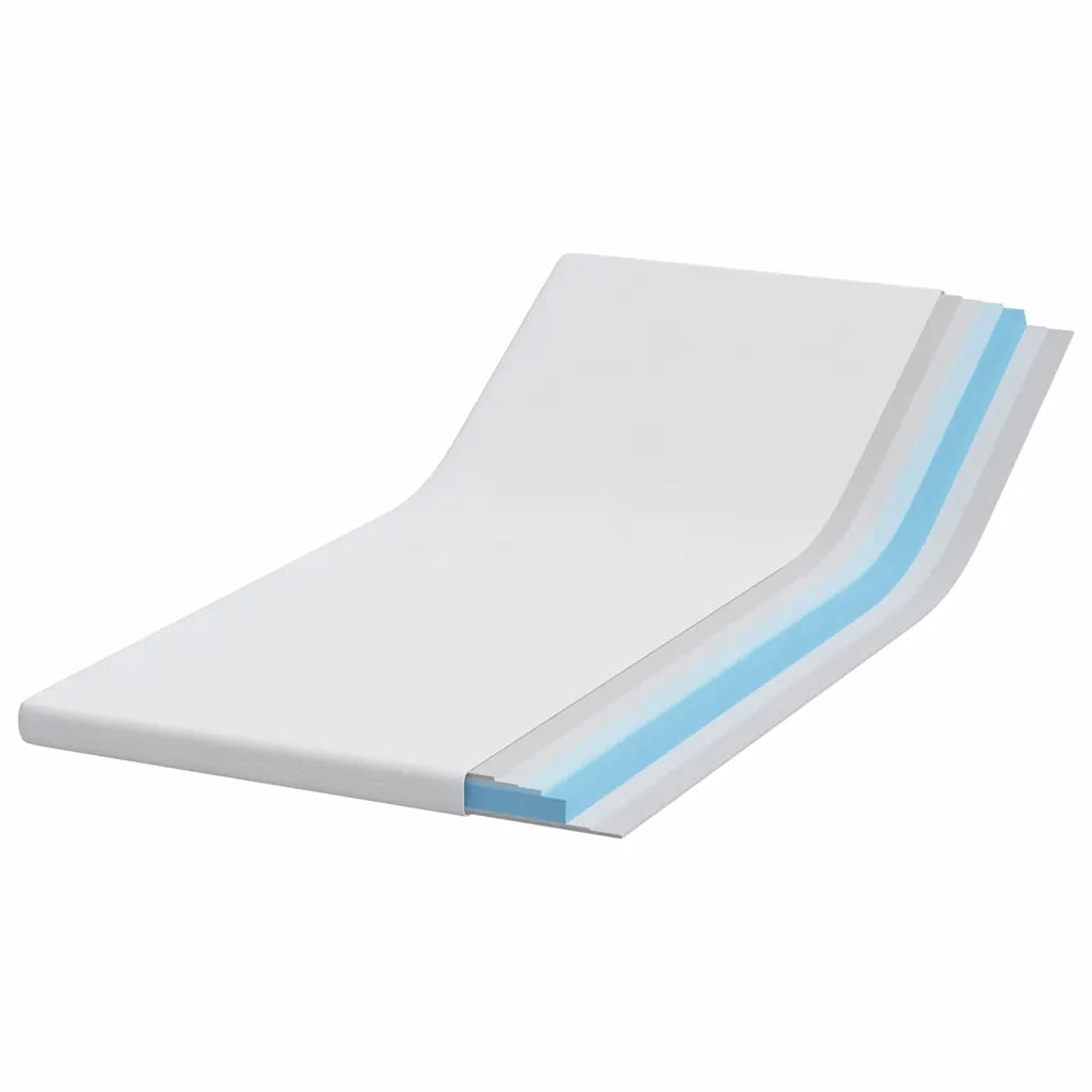 Topper per materasso Bianco 100 x 200 cm Tessuto Jacquard CFW9041864