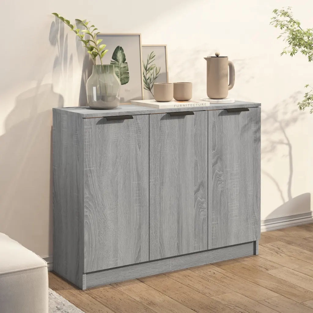 Credenza | Madia | Buffet da pranzo | Armadio da pranzo Grigio Sonoma 90,5x30x70 cm in Legno Multistrato