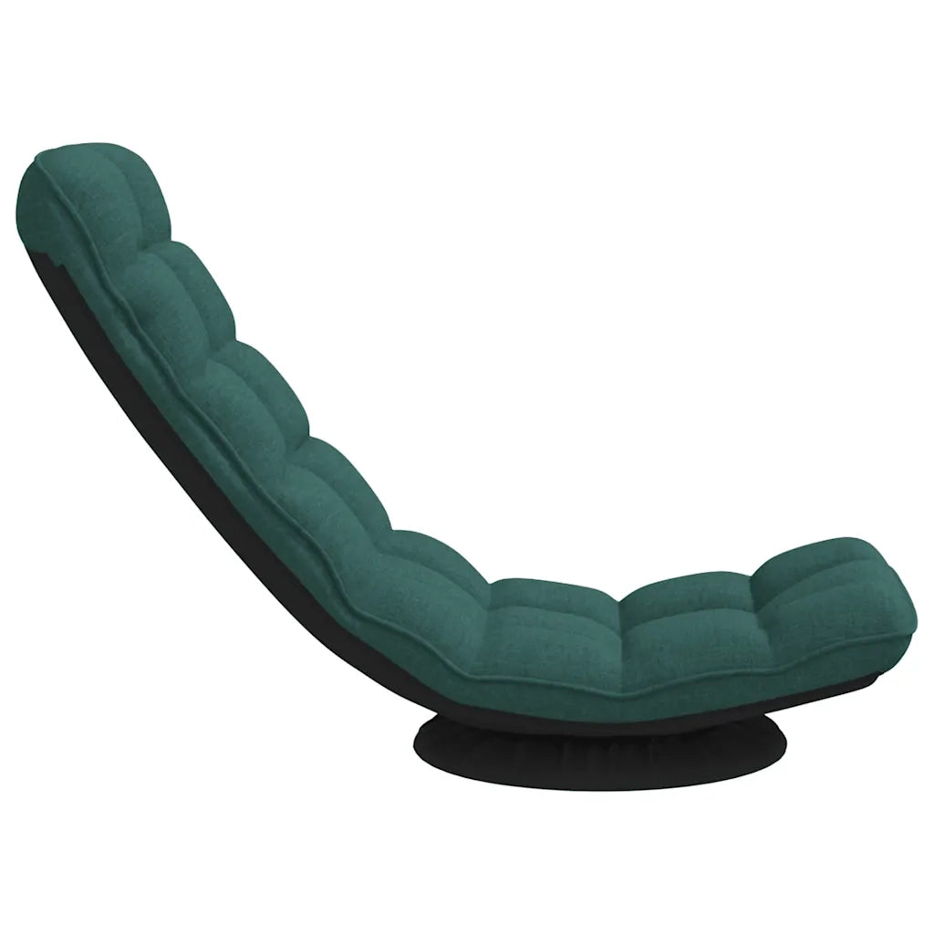 vidaXL Sedia da Terra Girevole Verde Scuro 70x51x79 cm in Tessuto