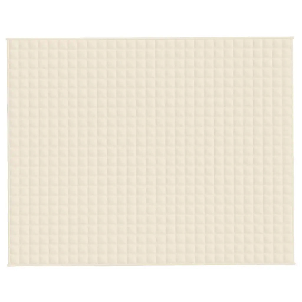 Coperta Ponderata Crema Chiaro 235x290 cm 11 kg Tessuto cod mxl 68418
