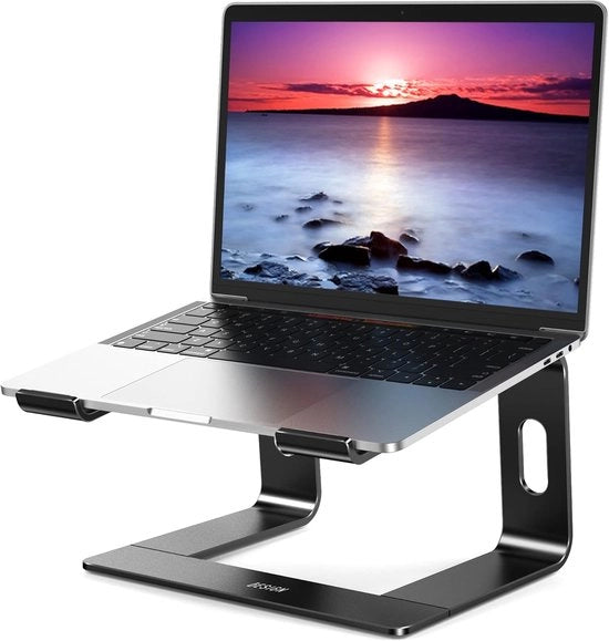 Stand per laptop ergonomico per laptop da 10-15,6 pollici - Alluminio con ventilazione ottimale
