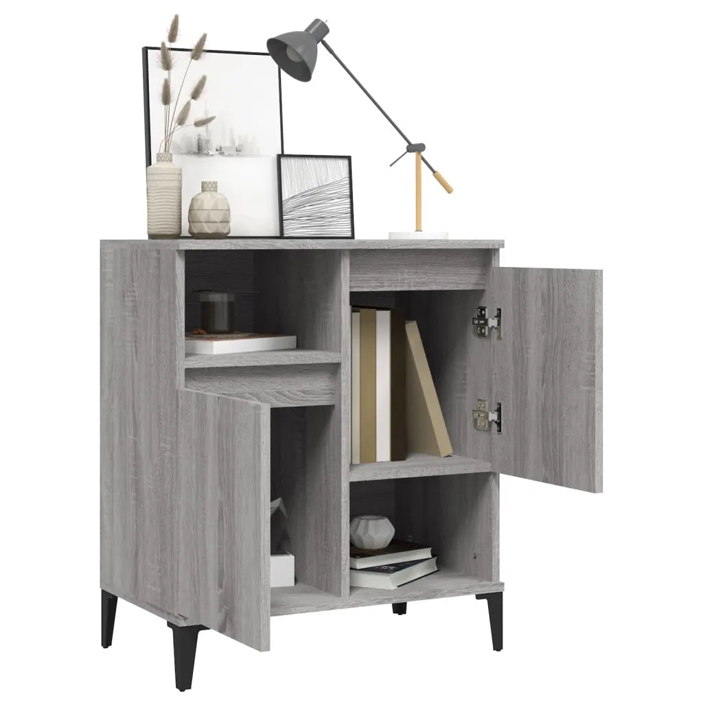 Credenza Grigio Sonoma 60x35x70 cm in Legno Multistrato 821154