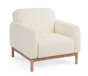 Poltrona 91x87x82h cm Detroit Naturale Bouclè