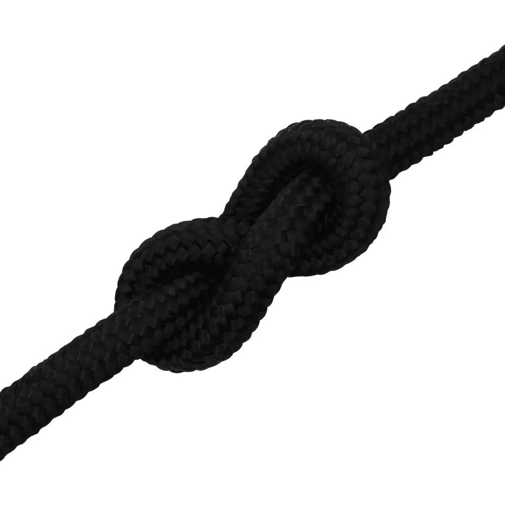 Corda da Lavoro Nera 20 mm 50 m in Poliestere 152841