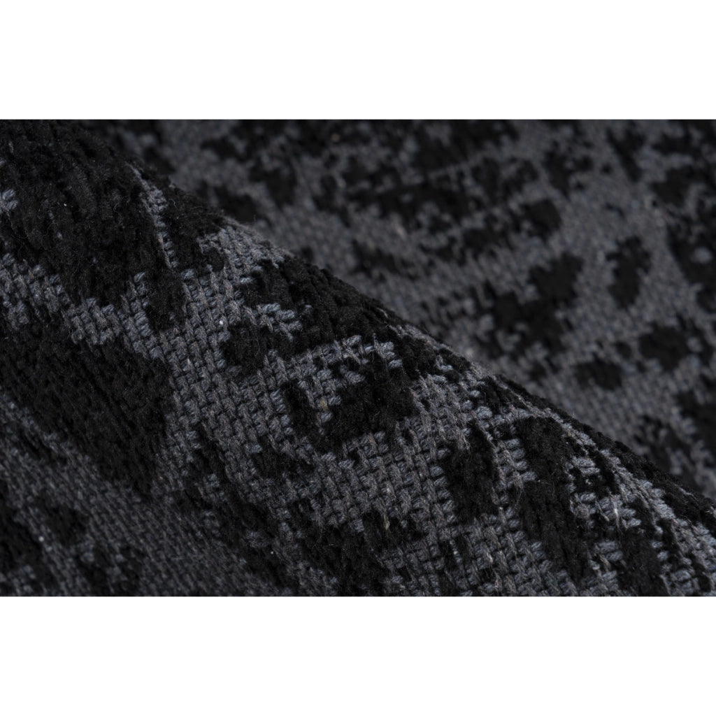 Tappeto Kalea a pelo corto con design a rilievo blu 80x150 cm