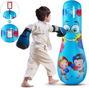 Sacca Inflatabile da 47 Pollici per Bambini - Giocattolo di Impatto e Ritorno per Esercizi di Karate Taekwondo Rilascio dello Stress