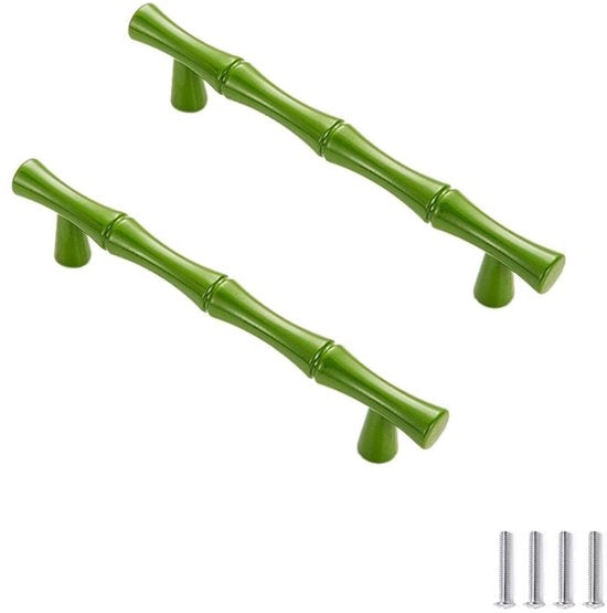 Maniglie per mobili in bambù con forma a mano - pomo di gomito - maniglie per cassetti - maniglie per porte - design lussuoso - distanza gancio 96mm