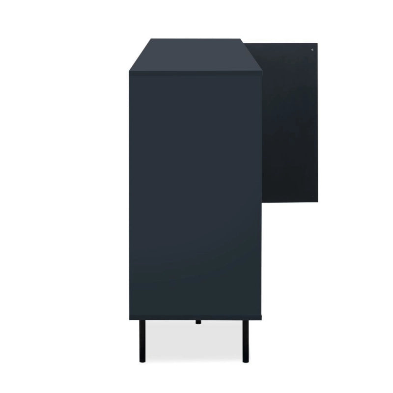 Credenza Caracas 51A con 4 ante e 4 ripiani colore navy blue