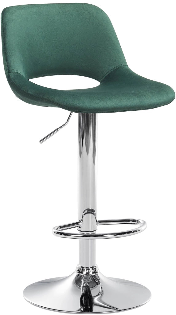 Barhocker Camden Samt chrom