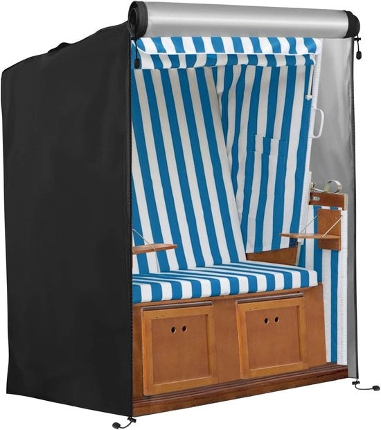 Copricarrozzeria Invernale - 420D Tessuto Oxford 135x105x175/140cm - Impronta al vento Resistente all'UV Resistente allo scavo Impronta all'acqua - Copricarrozzeria per Carrozzine - Nero - 1 Pezzo