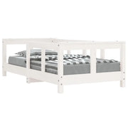 Giroletto per Bambini | Letto Infantile | Lettino Bianco 70x140cm in Legno Massello di Pino