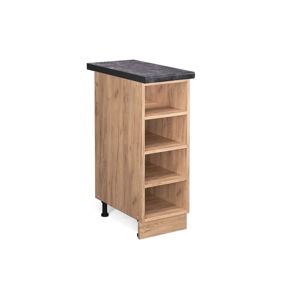 Vicco Scaffale da cucina Quercia dorata 30 cm , PL Antracite