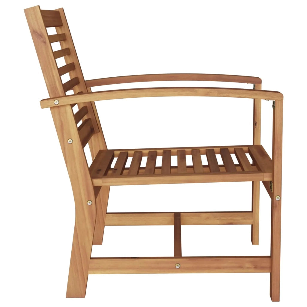 Sedia da esterno-Sedia da patio 2 Pezzo Marrone 65 x 60 x 76,5 cm Legno di teak solido