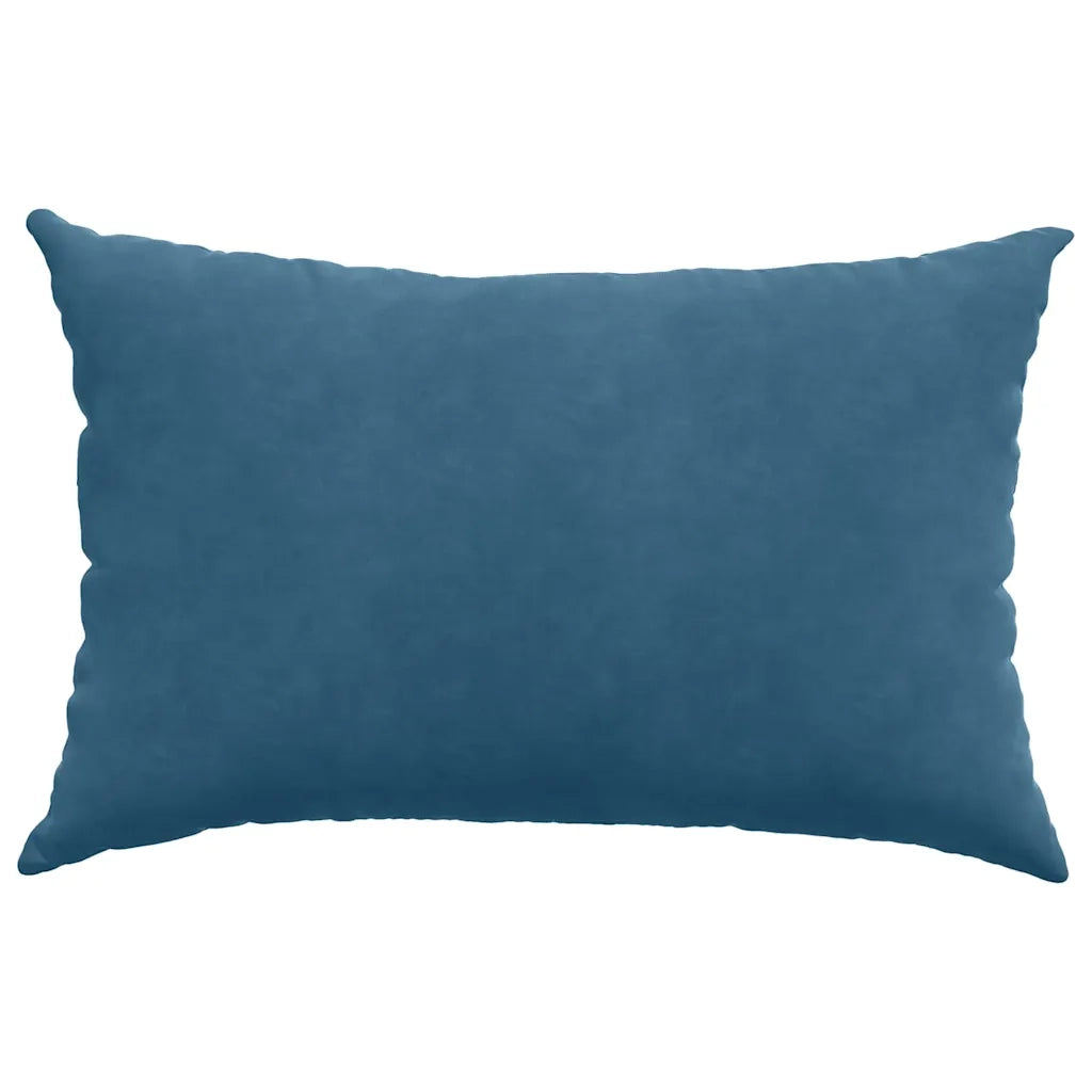 Cuscini da Divano 2 pz-Set di 2 Cuscini per Sofa Blu 60 x 40 cm Tessuto in Cords 854686