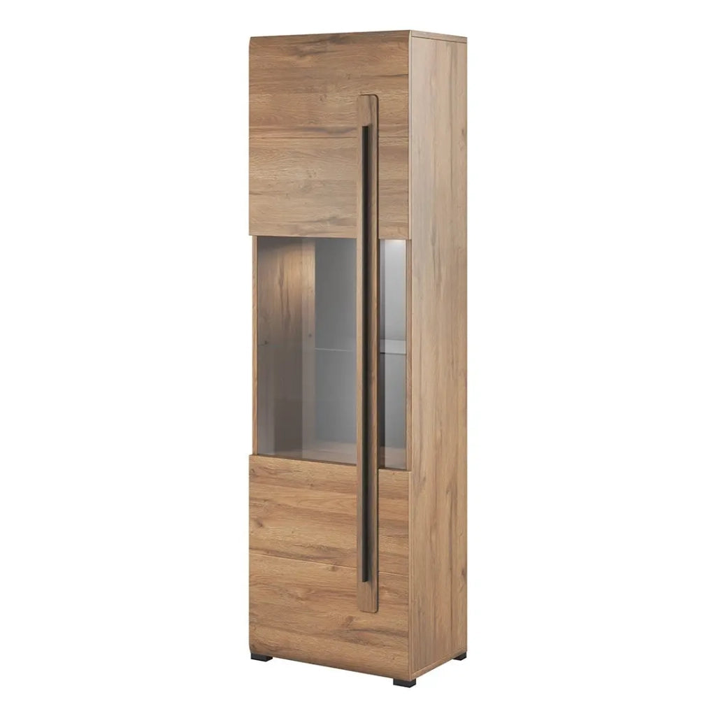 Vetrina design collezione BREDA colore rovere
