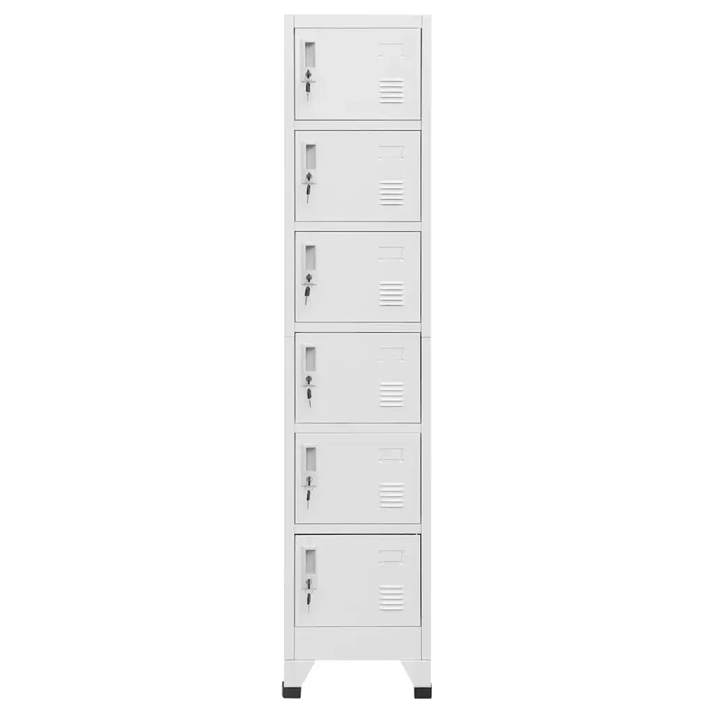 Armadietto con Serratura Grigio Chiaro 38x40x180 cm in Acciaiocod mxl 70568