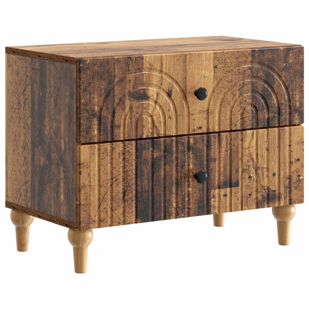 Armadio da Notte con cassetto Legno antico 62 x 34,5 x 48 cm 894093