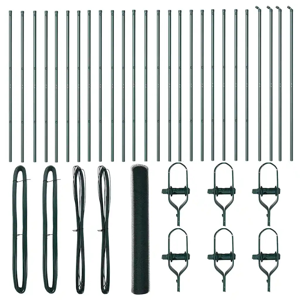 Palo della recinzione Verde 50 x 1,2 m (rete da 13 mm)