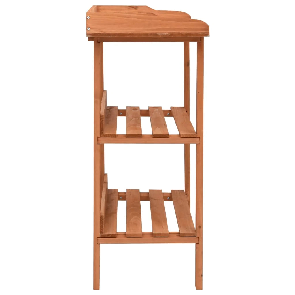 Portavasi mobiletto portafiori 76 x 37 x 89 cm legno di abete marrone 02_0045165
