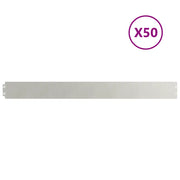 Bordure per Prato 50 pz 10x103 cm Acciaio Inossidabile CFW8230385