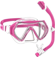 Divestimento per bambini e maschera da snorkeling 180° View HD anti-condensazione senza perdite di acqua