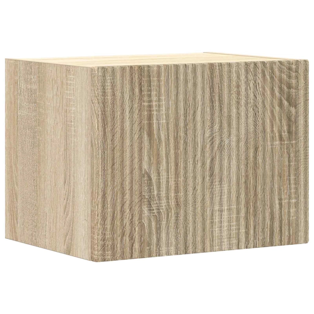 Mobile TV moderno da parete dal design elegante e componibile 100 x 31 x 29,5 cm in rovere Sonoma 02_0056210