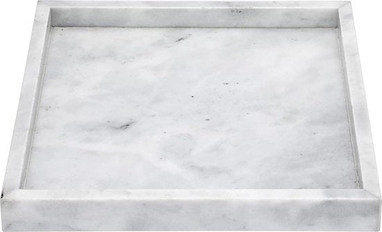 Dienblad in marmo per conservazione gioielli - accessori da bagno cucina - 25cm