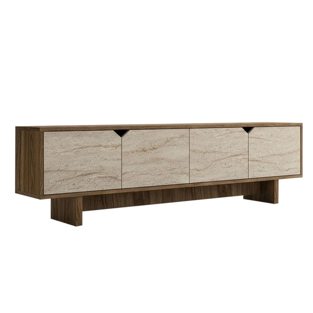 Porta TV in legno "istemi" 180 x 30 x 50 cm - Noce