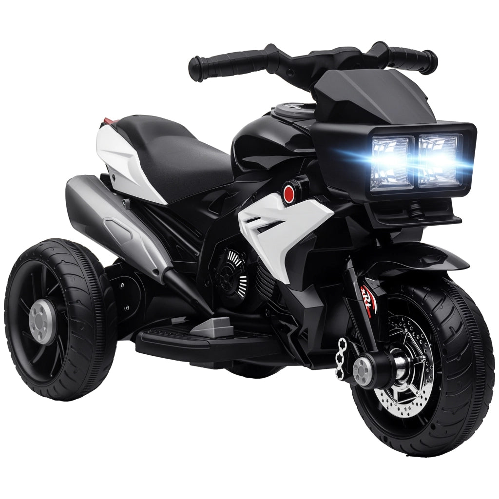 Moto Elettrica Bambini con Luci e Musica ¨C zephmum ¨C 3 km/h Nero