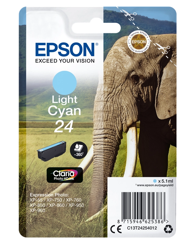Epson Elephant Cartuccia Ciano-chiaro