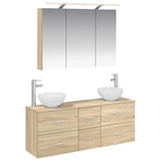 Set di mobili per il bagno 4 pcs Rovere Sonoma 3406697