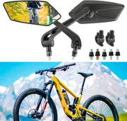 Specchio retrovisore per bicicletta - Regolabile e Rotativo - per Bicicletta e Scooter