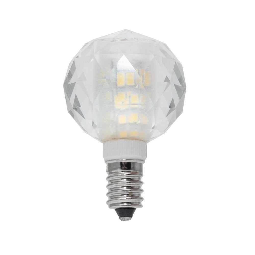 Trade Shop - Lampadina Led Globo E14 Vetro Cristallo Lampada 6watt Luce Calda Fredda Naturale - -bianco Caldo      -