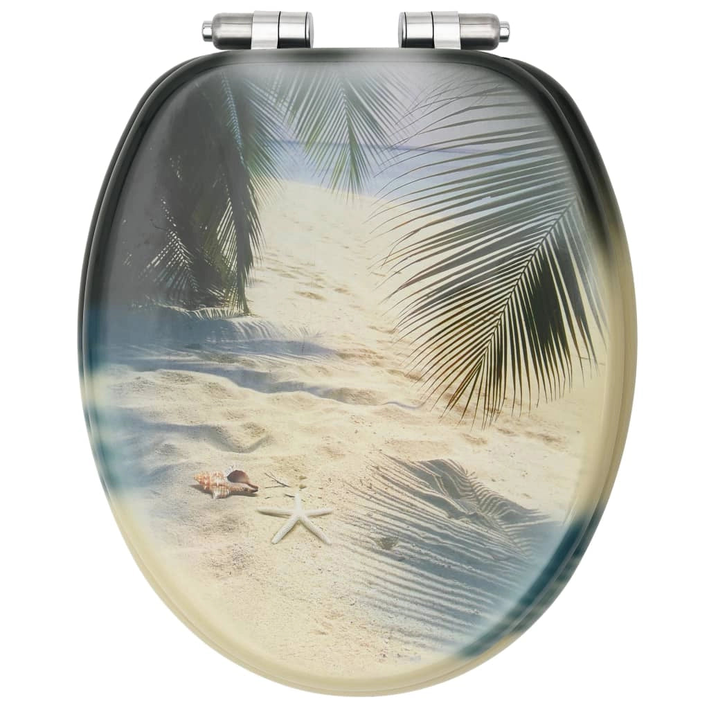 Sedile WC con coperchio a chiusura ammortizzata MDF finitura Beach 02_0002938