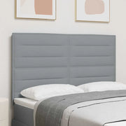 Testiera LED con strisce LED Grigio chiaro 160 cm Tessuto 3338293