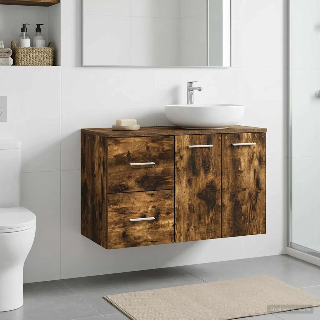 Armadio Bagno In-between Rovere Fumo 30 x 41 x 50 cm 890370
