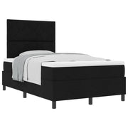 Letto a molle con materasso Nero 120 x 200 cm Tessuto 3339457