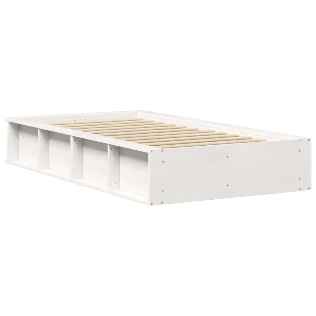 vidaXL Struttura del letto con archiviazione Bianco 90 x 190 cm legno