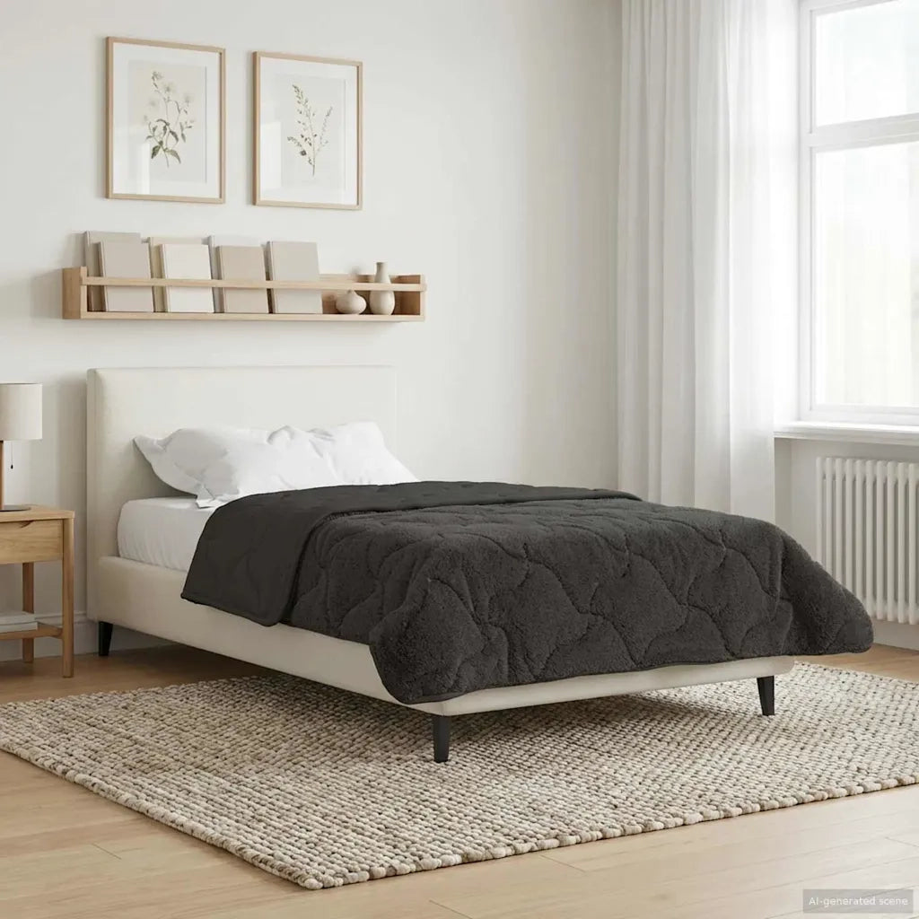 Duvet Invernale Trapuntato Antracite 140 x 220 cm