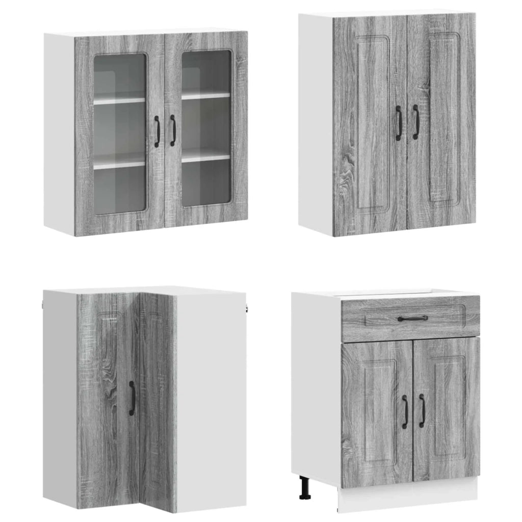 Unità Cucina KALMAR 8 pcs Sonoma grigio Legno ingegnerizzato 3438453