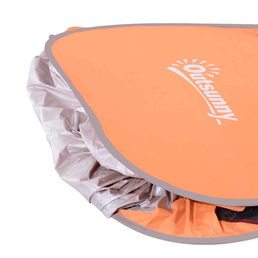 Tenda da Spiaggia Pop Up ¨C zephmum ¨C Arancione 200x150x119 cm